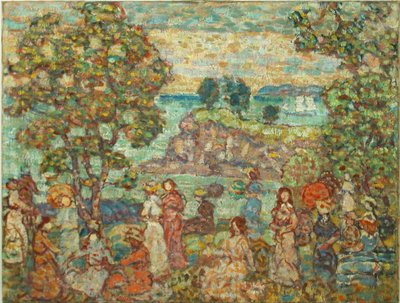 Paisagem (Cena de praia) de Maurice Brazil Prendergast