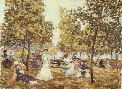 Parque junto ao mar de Maurice Brazil Prendergast