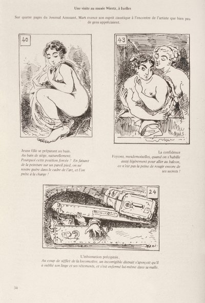 Visita ao Museu Wiertz em Bruxelas de Maurice Charles Mathieu Bonvoisin
