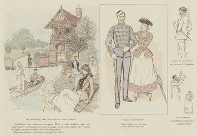 Ilustração para a vida de Londres por Marte de Maurice Charles Mathieu Bonvoisin