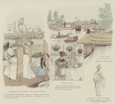 Ilustração para a vida de Londres por Marte de Maurice Charles Mathieu Bonvoisin