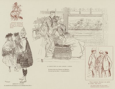 Ilustração para a vida de Londres por Marte de Maurice Charles Mathieu Bonvoisin