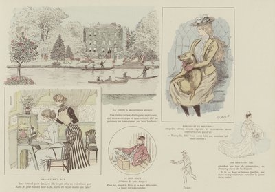 Ilustração para a vida de Londres por Marte de Maurice Charles Mathieu Bonvoisin