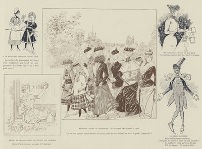 Ilustração para a vida de Londres por Marte de Maurice Charles Mathieu Bonvoisin