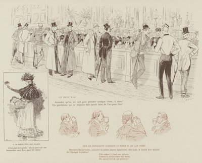Ilustração para a vida de Londres por Marte de Maurice Charles Mathieu Bonvoisin