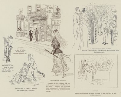 Ilustração para a vida de Londres por Marte de Maurice Charles Mathieu Bonvoisin