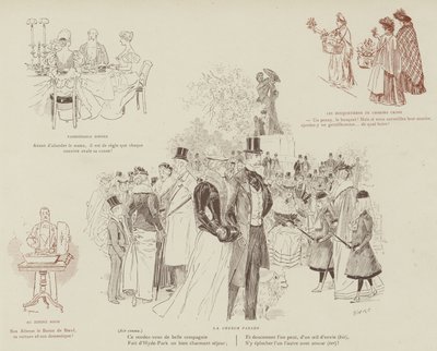 Ilustração para a vida de Londres por Marte de Maurice Charles Mathieu Bonvoisin