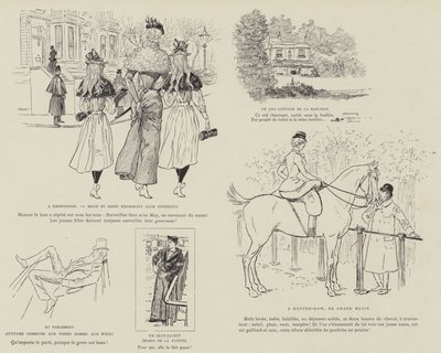 Ilustração para a vida de Londres por Marte de Maurice Charles Mathieu Bonvoisin