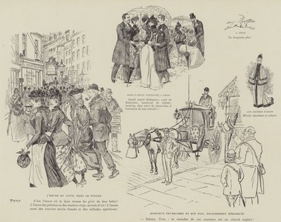 Ilustração para a vida de Londres por Marte de Maurice Charles Mathieu Bonvoisin