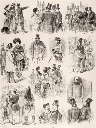 Abertura do Salon de Paris, 1880 de Maurice Charles Mathieu Bonvoisin