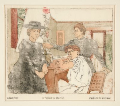 A família do gravador de Maurice Delcourt