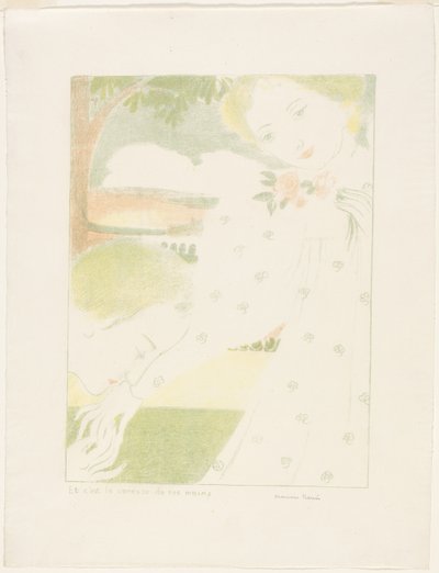E é a carícia de suas mãos, prato oito do amor de Maurice Denis