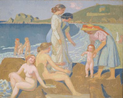 Banhistas em Perros Guirec de Maurice Denis