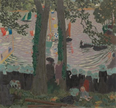 Bênção de um iate no rio Bélon de Maurice Denis