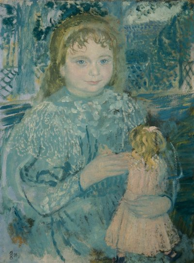 Rapariga com uma boneca (Thérèse Watillaux) de Maurice Denis