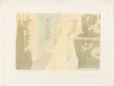 A vida se torna preciosa, discreta, prato onze de Amor de Maurice Denis