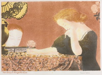 Love: Our Souls, em Slight Gestures, 1892-1898, publicado em 1911. de Maurice Denis