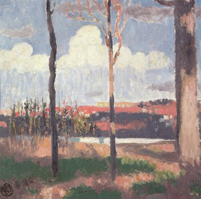 Aqueduto Marly visto de Pecq de Maurice Denis