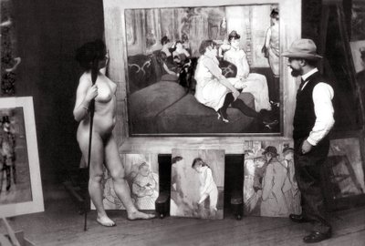 Henri de Toulouse-Lautrec no seu estúdio de Maurice Guibert