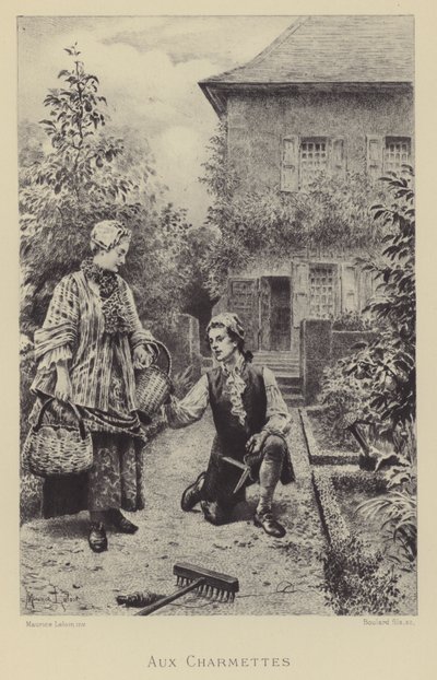 Em Les Charmettes (gravura) de Maurice Leloir