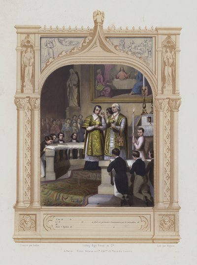 Primeira Comunhão (aquatint) de Maurice Leloir