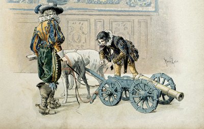 História da França: Apesar de ter declarado major, Luís XIII continua os jogos dos seus filhos com o seu Charles d