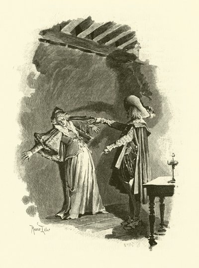 Ilustração para Os Três Mosqueteiros (gravura) de Maurice Leloir