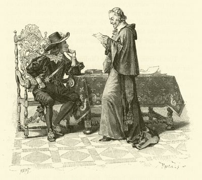 Ilustração para Os Três Mosqueteiros (gravura) de Maurice Leloir