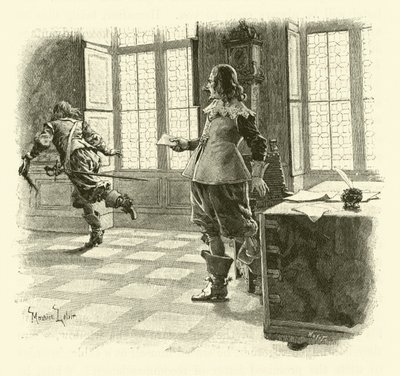 Ilustração para Os Três Mosqueteiros (gravura) de Maurice Leloir