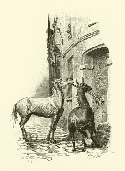Ilustração para Os Três Mosqueteiros (gravura) de Maurice Leloir