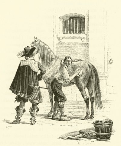 Ilustração para Os Três Mosqueteiros (gravura) de Maurice Leloir