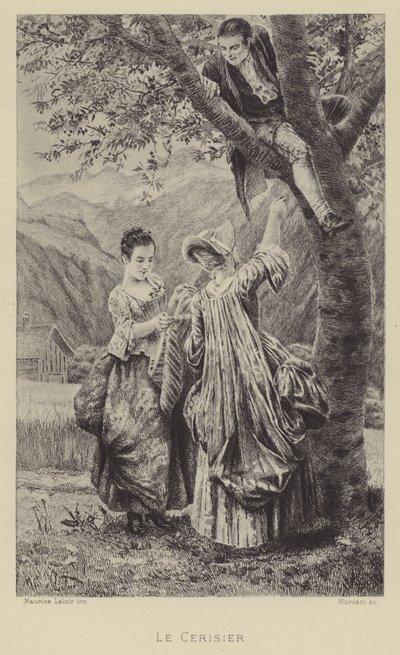 A cerejeira (gravura) de Maurice Leloir