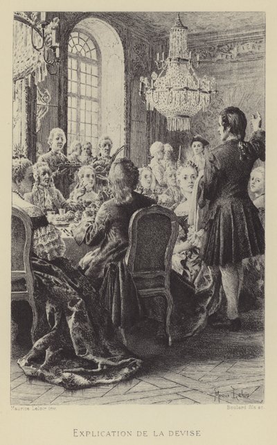 A explicação do lema (gravura) de Maurice Leloir