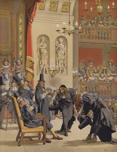 A última performance de Moliere, em The Imaginary Illness de Maurice Leloir