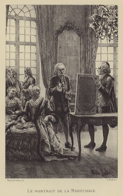 O retrato do Marechale (gravura) de Maurice Leloir