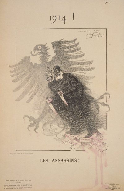 1914! Os Assassinos! (litografia) de Maurice Louis Henri Neumont