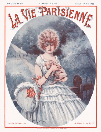 Capa da revista Parisian Life, 1922 de Maurice Millière