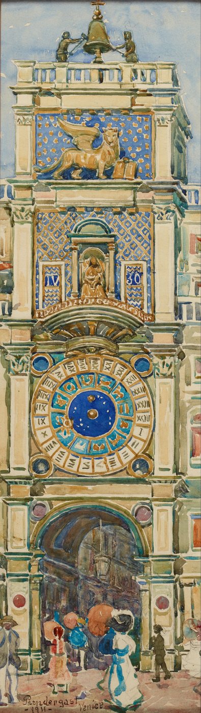 Uhrturm, Markusplatz, Venedig de Maurice Prendergast
