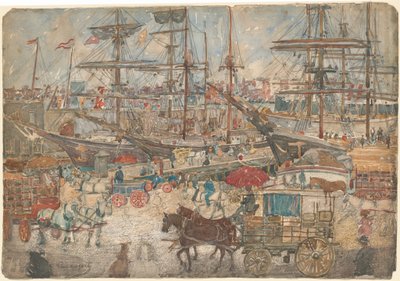 Docas, leste de Boston de Maurice Brazil Prendergast