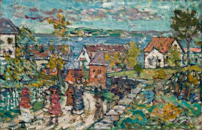 Paisagem (Estrada e Cidade) de Maurice Prendergast