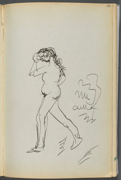 Sketchbook- The Granite Shore Hotel, Rockport, página 133: Andar nu de Maurice Prendergast