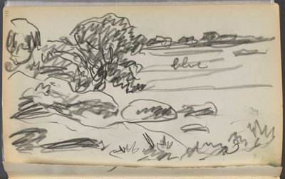 Sketchbook- The Granite Shore Hotel, Rockport, página 171: Paisagem de Maurice Prendergast