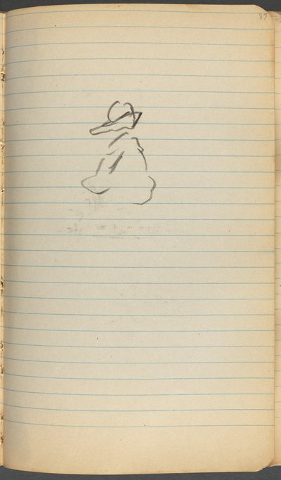 Sketchbook, página 068: Figura de Maurice Prendergast