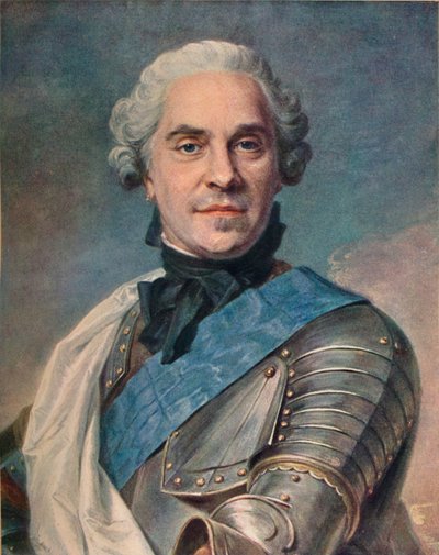 Marechal da Saxônia, c1748 de Maurice Quentin de La Tour