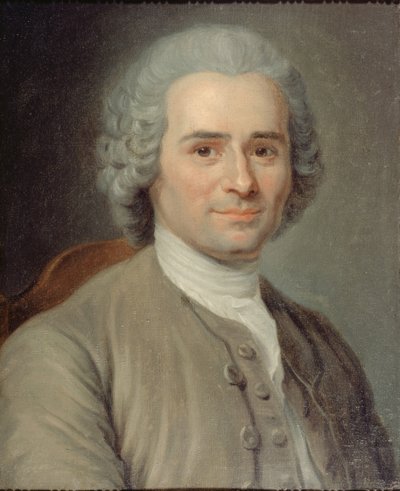 Retrato de Jean-Jacques Rousseau 1712-1778. de Maurice Quentin de La Tour