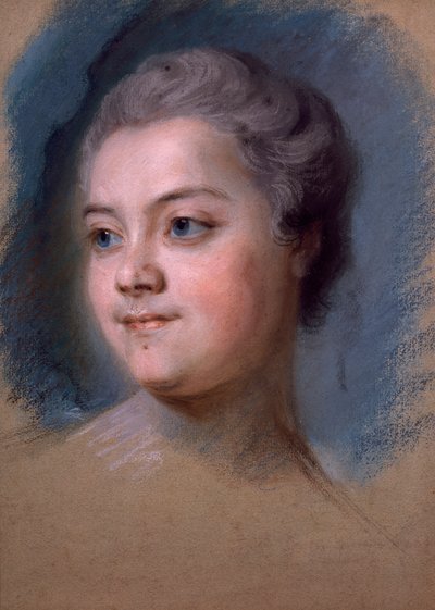 Retrato de Mademoiselle de Chastagner de Lagrange, de Maurice-Quentin de la Tour (1704-1788) de Maurice Quentin de La Tour