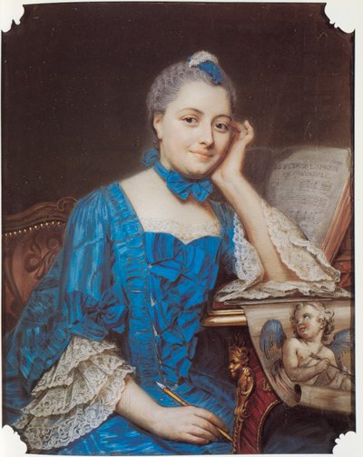 Retrato de Marie Fel, c.1753 de Maurice Quentin de La Tour