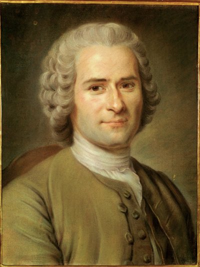 Jean-Jaques Rousseau, filósofo e escritor (óleo sobre tela) de Maurice Quentin de la Tour