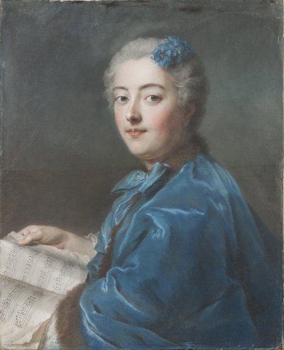 Marie Sophie de Courcillon, Duchesse de Picquigny, Princesse de Rohan (1713-1756), de La Tour, Maurice Quentin de (1704-1788). Pastel sobre papel, c. 1740. tamanho : 61x49,7 cm. Nationalmuseum Estocolmo de Maurice Quentin de La Tour