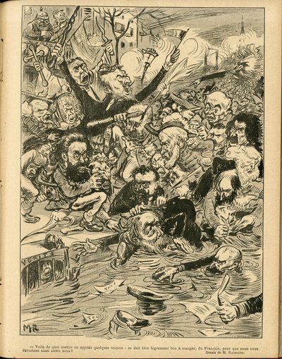 Ilustração de Maurice Radiguet (1866-1941) em Le Rire de Maurice Radiguet